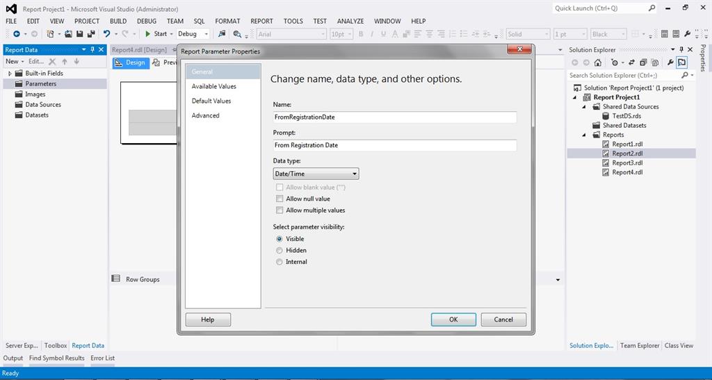 Getting Started With SQL Server Reporting Services (SSRS) - Part 4