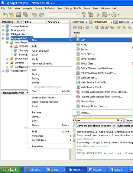 Describing the JSP Page Life Cycle