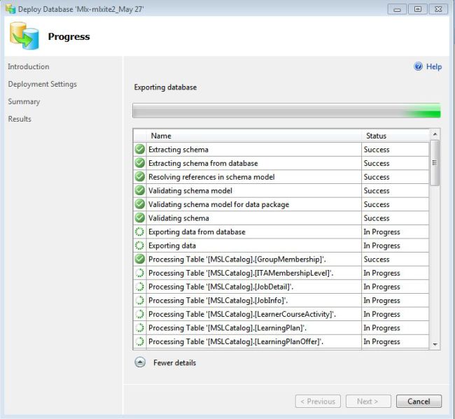 SQL Azure DB Deploying