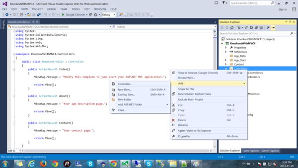 add a new controller