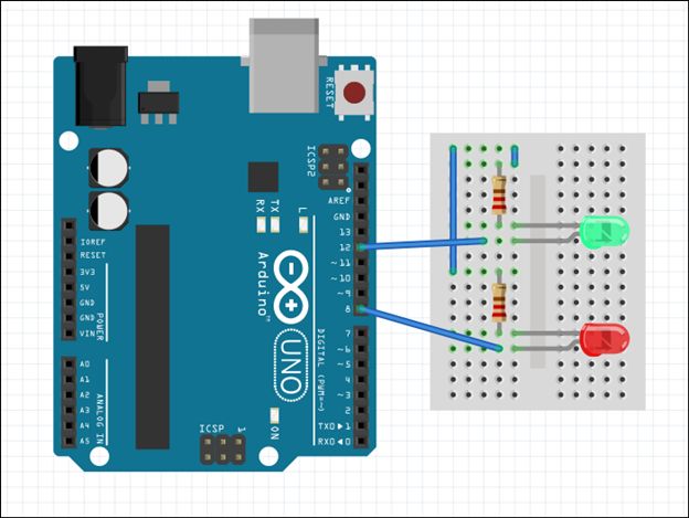 Arduino: Play With Red And Green LEDs
