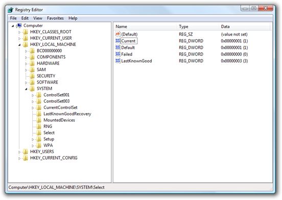 Registry Editor