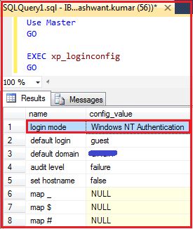 Authentication Mode in SQL Server