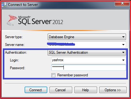 SQL Server Authentication mode