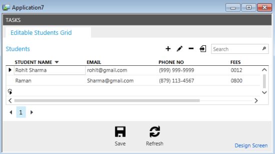 Output showing Zero PlaceHolder