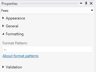 Negative decimal Format Pattern Property