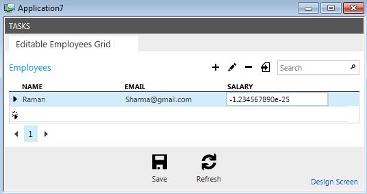 output using exponent in Salary