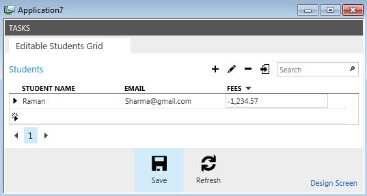 Output for Negative Pattern