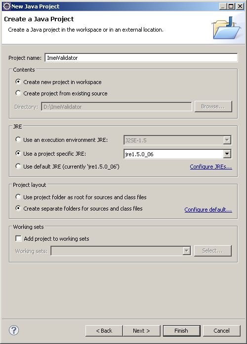 IMEI Validator Using Java Swing
