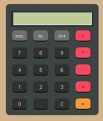 Simple online calculator using HTML and Javascript