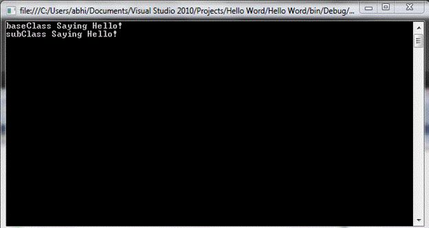 Method Overriding in C#