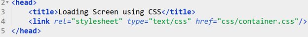 Create Loading Screen Using CSS