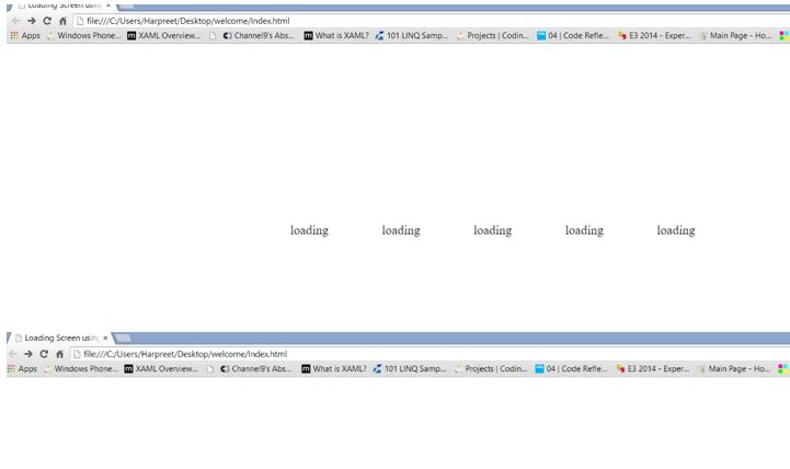 Create Loading Screen Using CSS