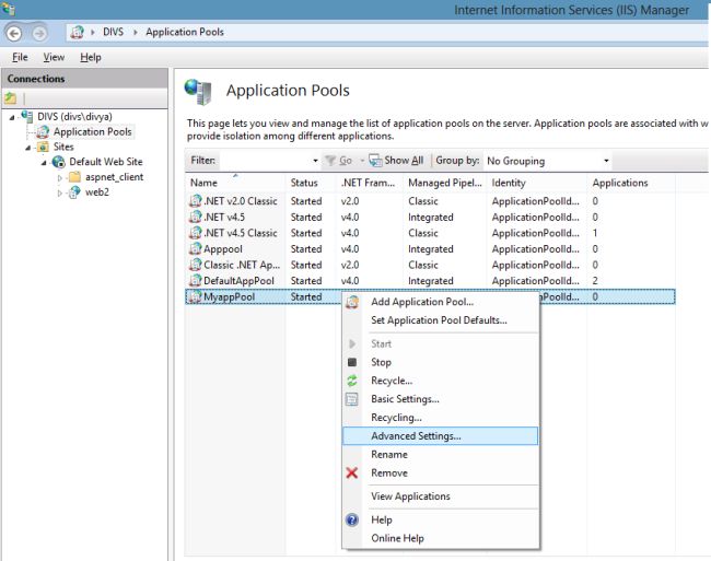 Introduction to Application Pool in IIS