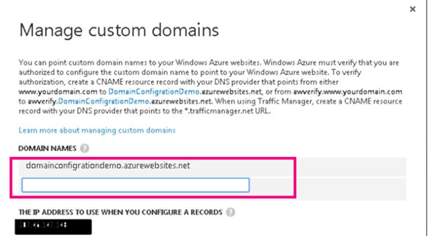 Manage custom Domains
