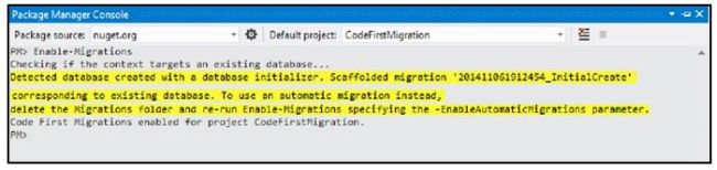 Code First Migrations in Entity Framework