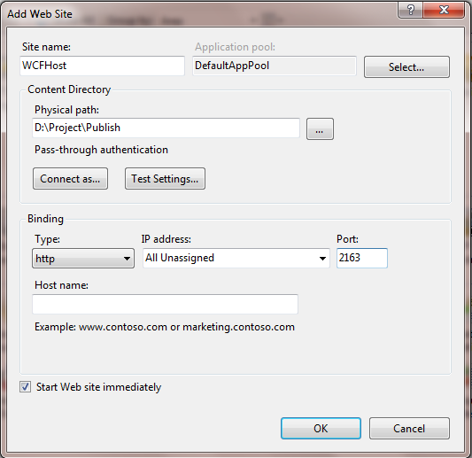 Path of Publish folder