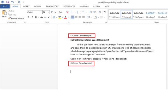 Image Operations Using Word Document in C#