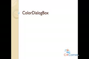 Using ColorDialogBox in C#