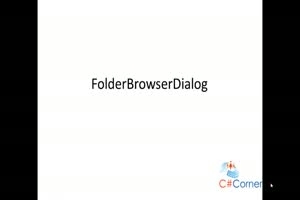 Using FolderBrowserDialog in C#