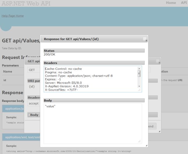 Adding the Test API in The ASP.NET Web API Help Page