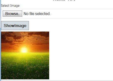 Display upload image