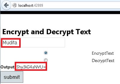 Encrypt and Decrypt Text in Web API