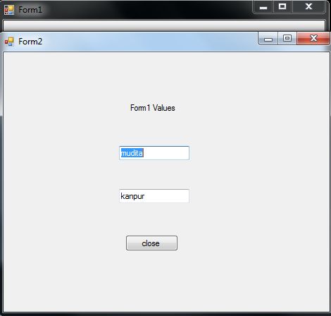 Passing Values Between TextBox of Different Forms Using Class