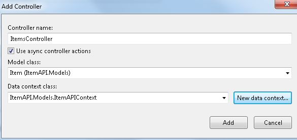 Create OData Controller with Entity
