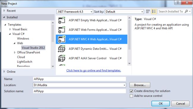 MVC4 Web Application