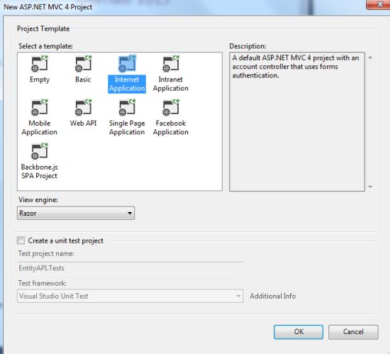 Select Internet Application
