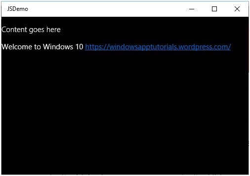 Develop Windows 10 App Using JavaScript