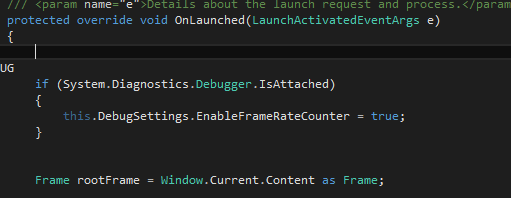 Disable/Remove The Frame Rate Counter For Windows 10 Universal App