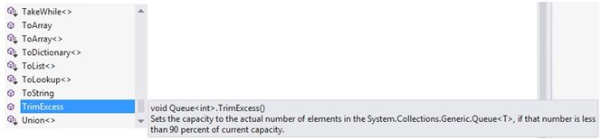 TrimExcess