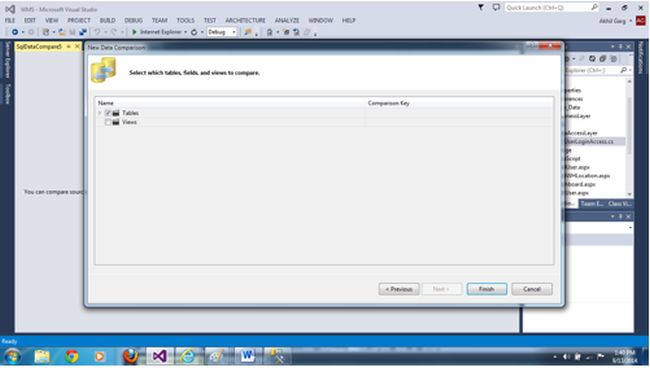 SQL Data Comparison in Visual Studio