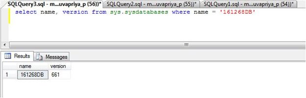 SQL Server sysdatabases