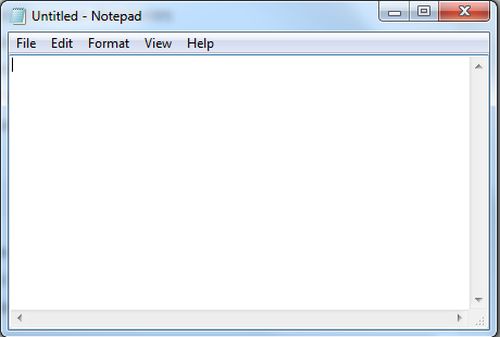 Window Of Notepad