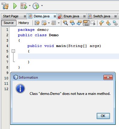 Main Method in Java