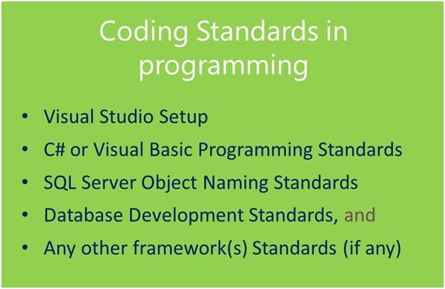 Use of Coding Standards