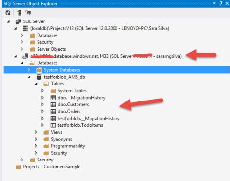 DataTable Design View For Azure SQL Database