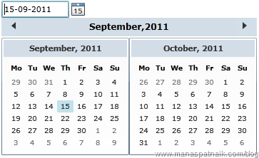 Calender control in silverlight