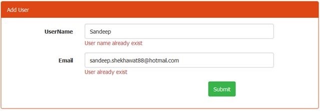 Remote validation with additional field