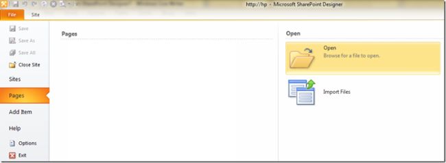 Sharepoint open Page