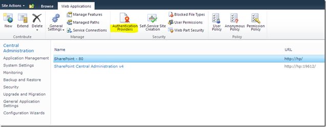 Authentication Provider