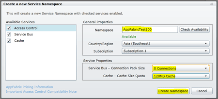 AppFabric Bus Application