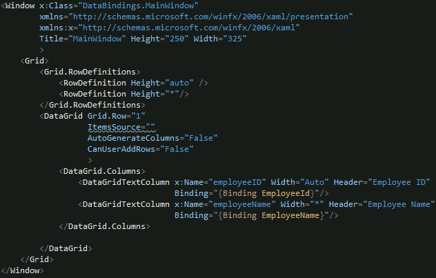 Binding Source Objects in WPF