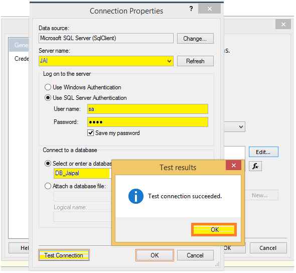 Connection properties