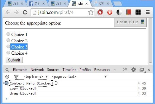 Context Menu Blocked 