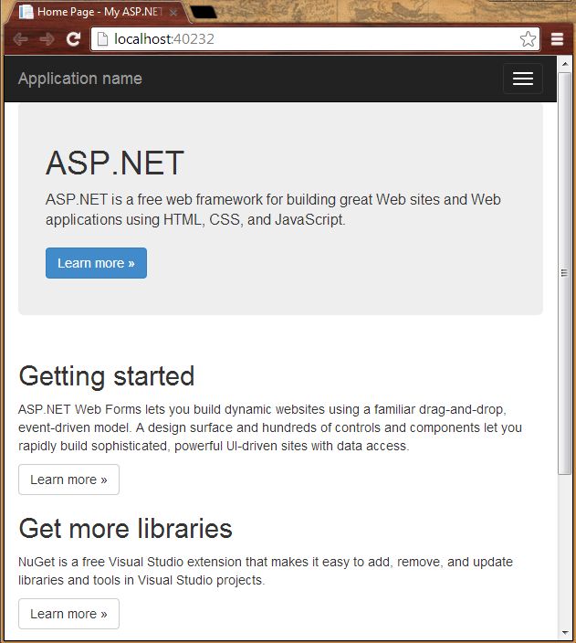 Responsive Home Page