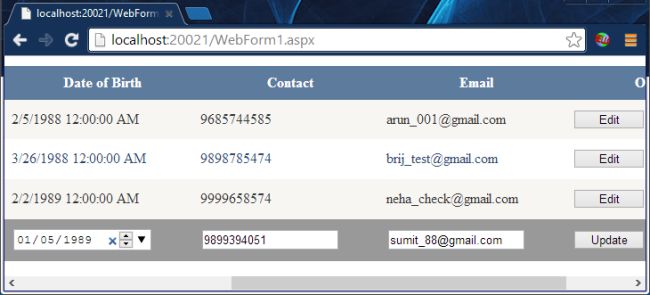 Introducing HTML 5 Date Input Type in ASP.Net
